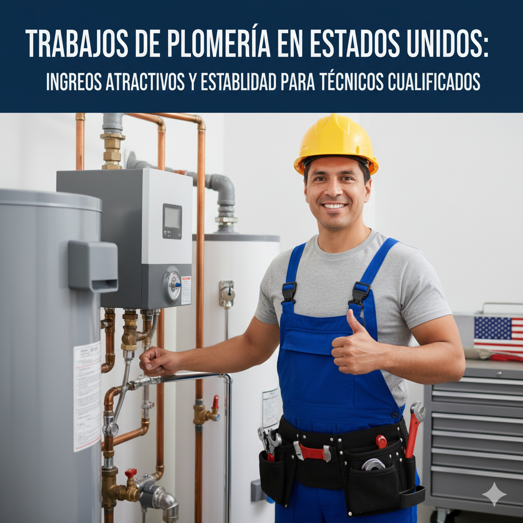 Trabajos de plomería en Estados Unidos